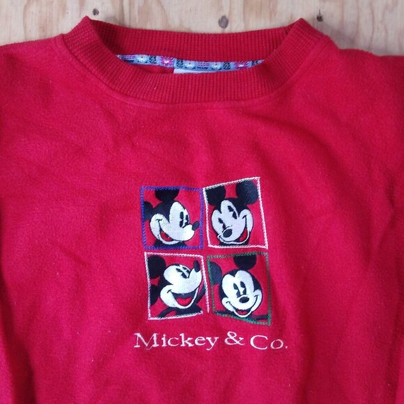 Vintage Mickey & Co. Fleece Crewneck Sweatshirt - Picture 1 of 5